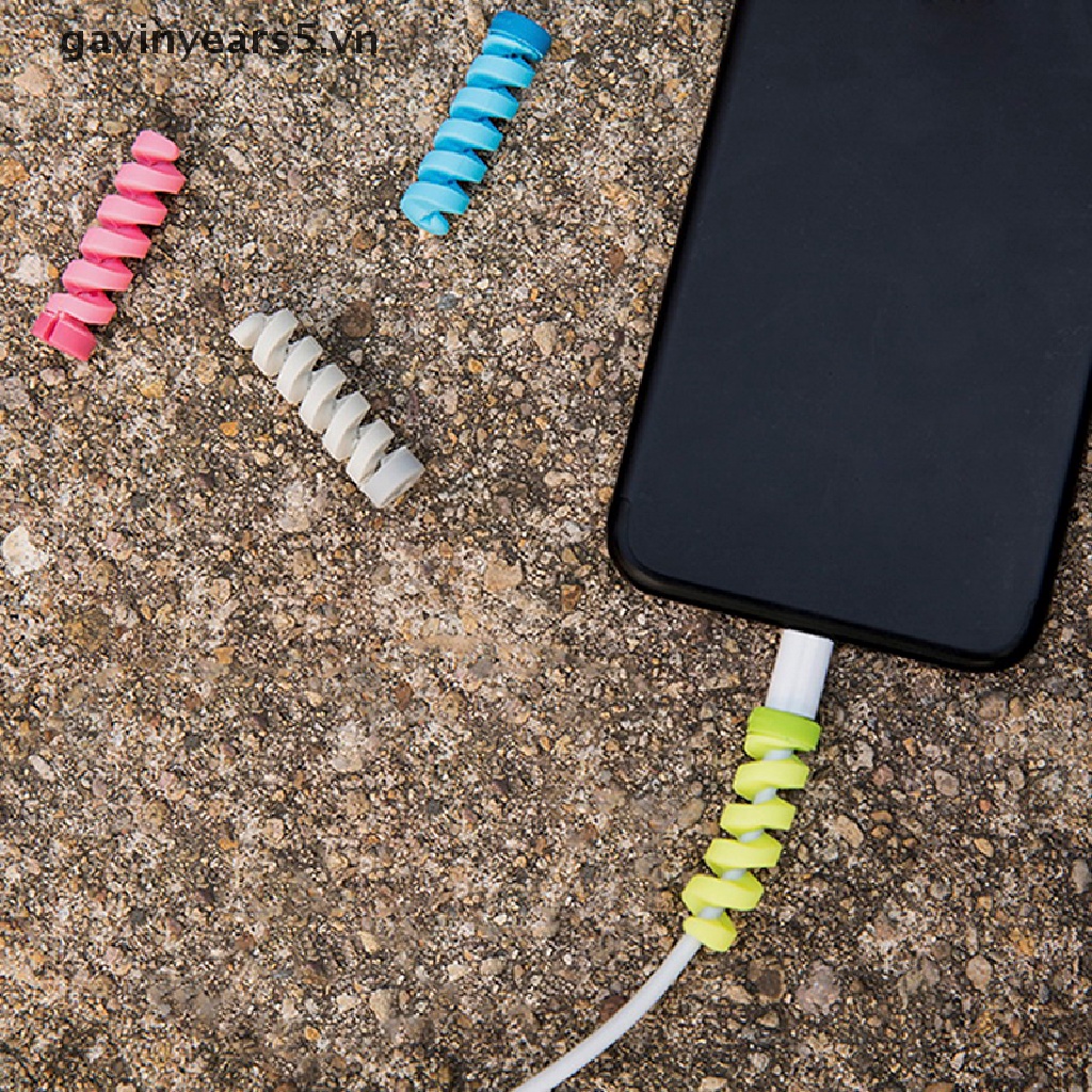 Set 10 Phụ Kiện Bảo Vệ Dây Cáp Sạc USB Cho iPhone 8 X