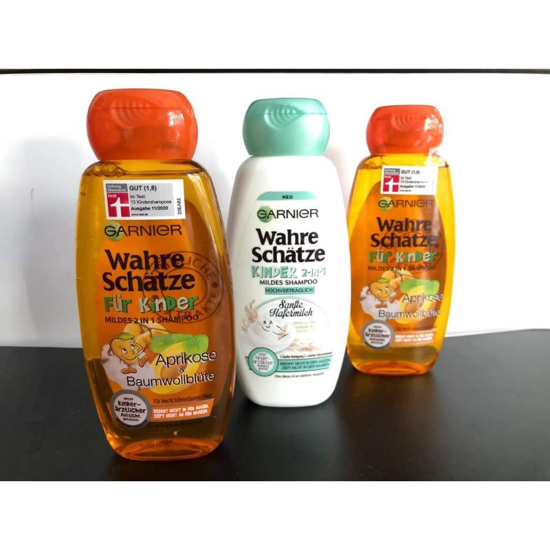 Hàng Đức Dầu gội xả 2 in 1 Garnier mùi thơm rất ngọt dành cho bé .