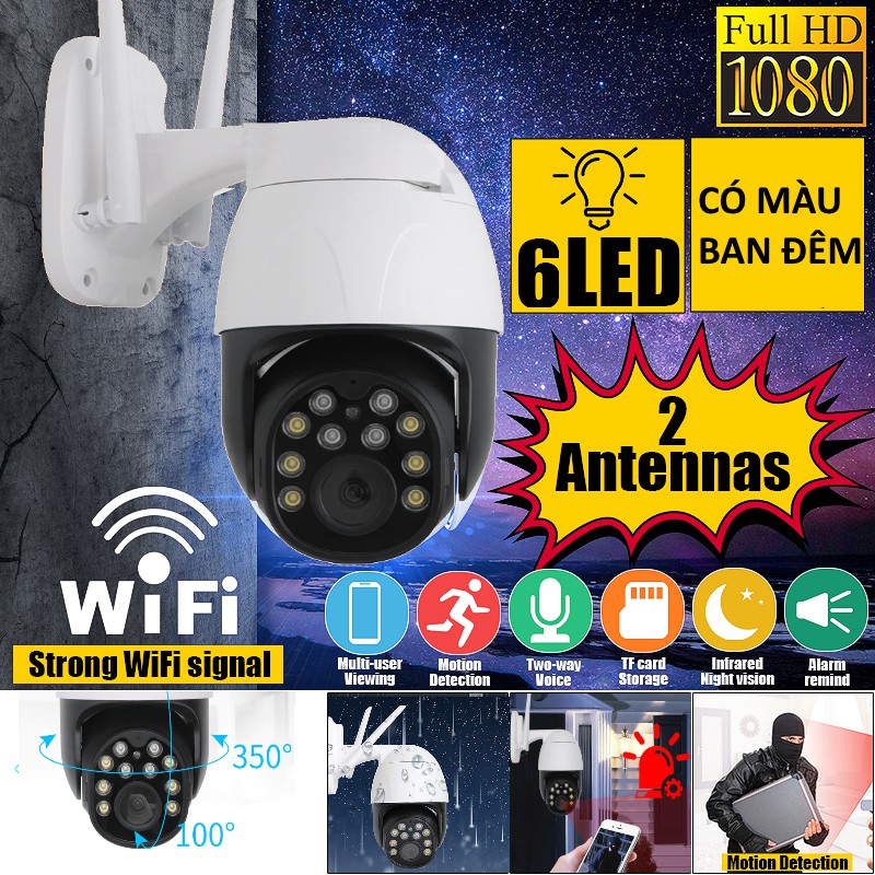 Camera Wifi Ngoài Trời Yoosee GW-D10S 2.0 MP Full HD1080P - Ban Đêm Có Màu