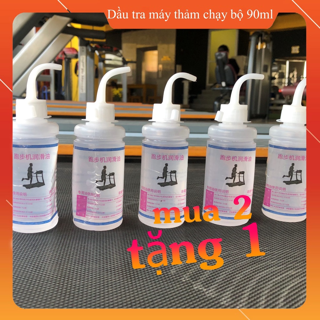 MUA 2 TẶNG 1, Dầu tra máy chạy bộ thể dục loại 90ml kèm hướng dẫn sử dụng (100% silicone chuyên dùng)