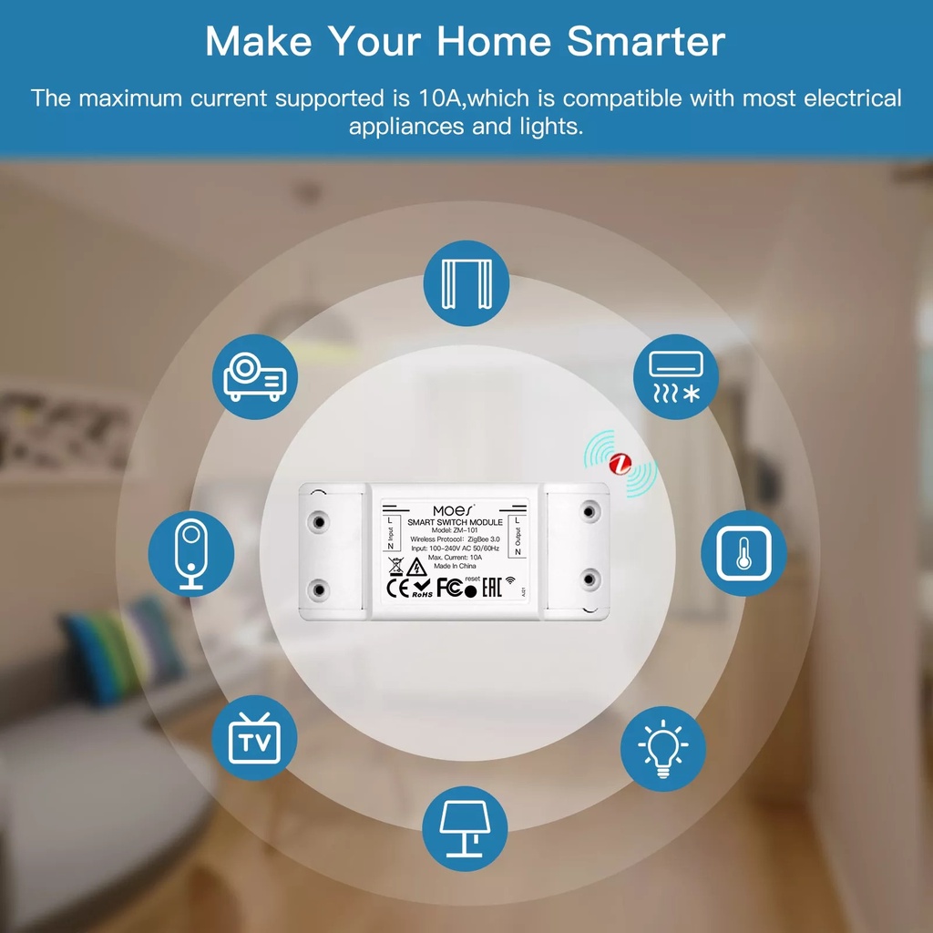 Công Tắc Zigbee Điều Khiển Từ Xa Tuya Basic