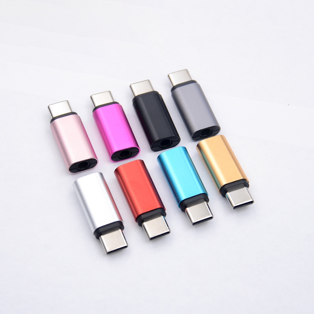 1 Đầu Chuyển Đổi Từ Type-C Sang Cổng Âm Thanh AUX 3.5mm Màu Sắc Ngẫu Nhiên