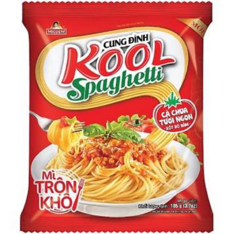 Mì xào Cung Đình kool spaghetti xốt bò bằm gói 105gr