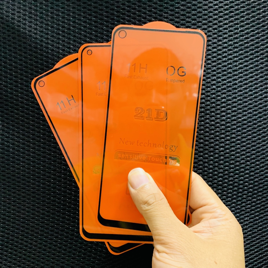 Kính cường lực 21D realme 8/ 8 pro/ Realme C17/ 7i/ 7 pro/ oppo A74 4G full màn hình cao cấp