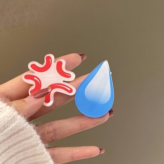 Kẹp tóc emoji giọt nước giận dữ hot trend độc lạ