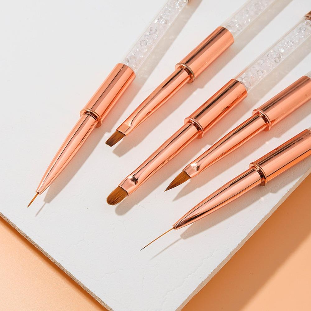 DIACHAVN Bộ 5 Cọ Vẽ Trang Trí Móng Tay Chuyên Nghiệp