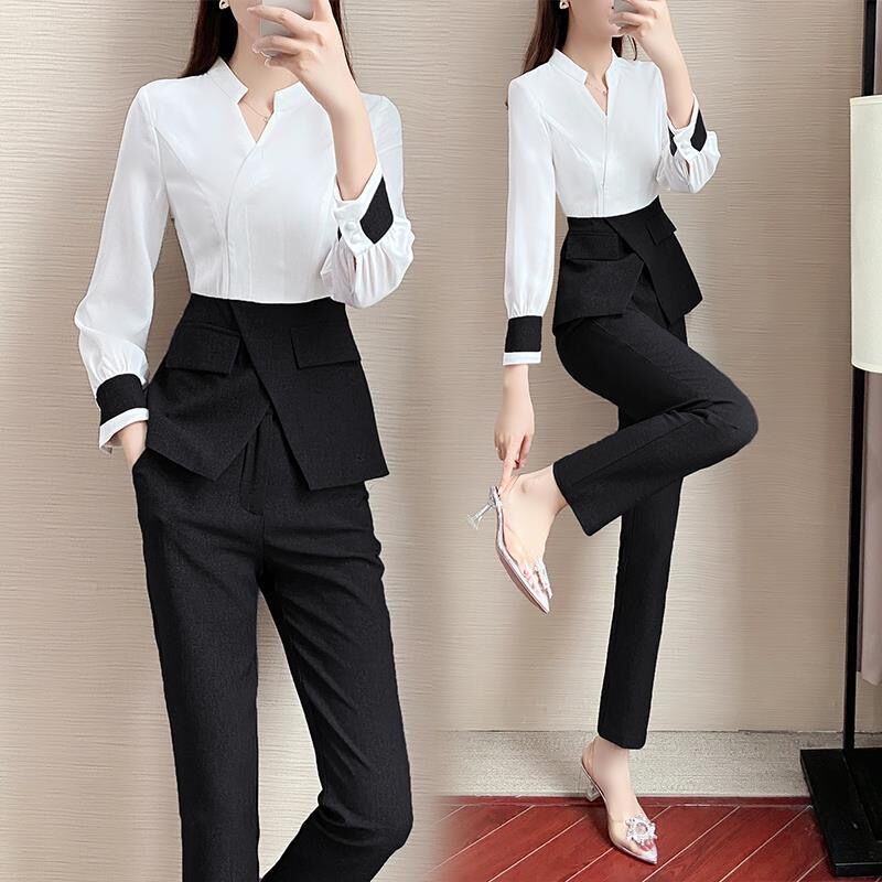 Set trang phục mẫu 2021 phong cách nước ngoài thời trang mùa thu thanh lịch dành cho nữ (Có bán lẻ)