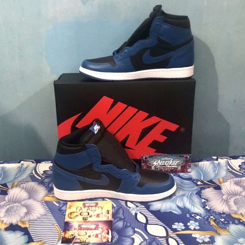 'Giày Cổ Cao' Nike Air Jordan 1 Retro High OG Dark Marina Blue