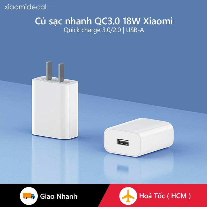 Củ sạc nhanh Xiaomi 18W Quick Charge 3.0 Model MDY-08-EH