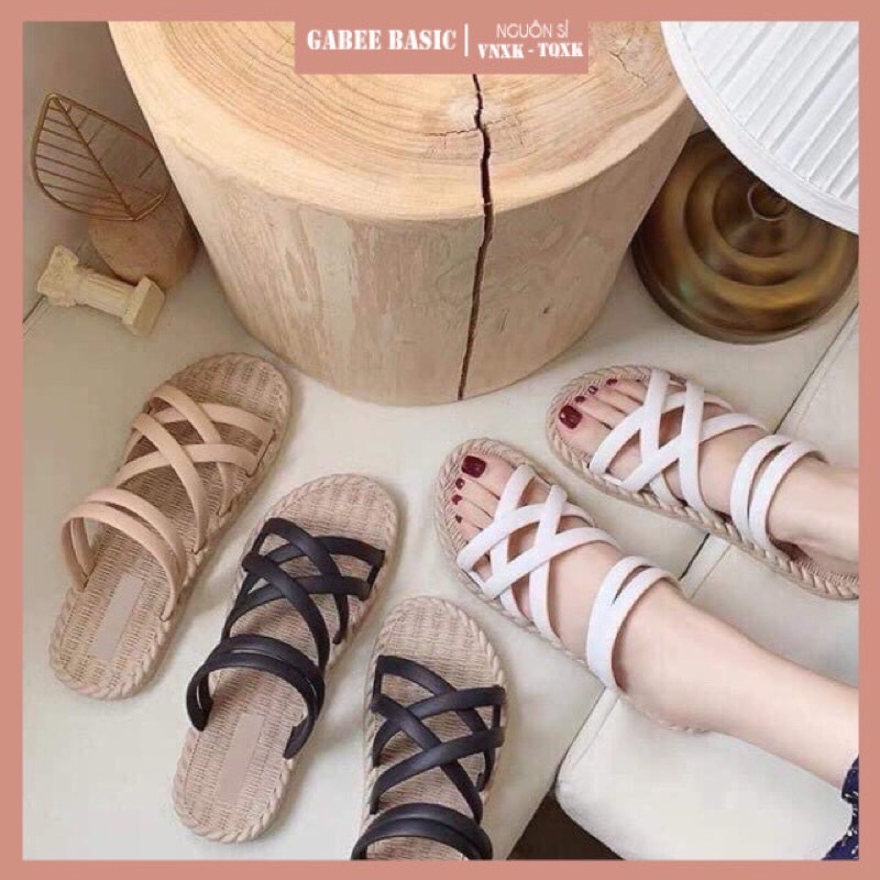 DÉP/SANDAL VINTAGE ĐI BIỂN (form nhỏ)