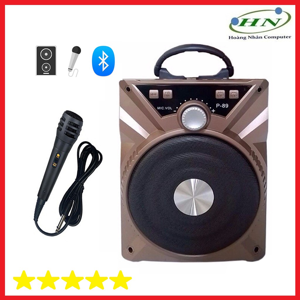 [Mã SKAMSALE03 giảm 10% đơn 200k] LOA KARAOKE XÁCH TAY MINI BLUETOOTH P88 + TẶNG KÈM MICRO