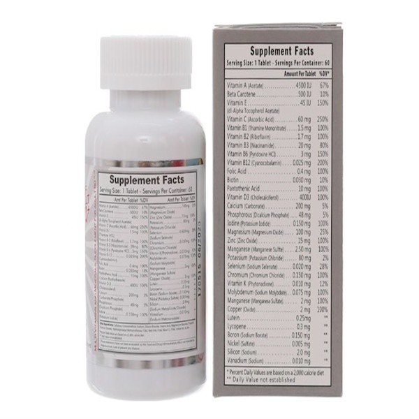 Viên Uống Silver One Hỗ Trợ Bổ Sung Vitamin Dành Cho Người Trên 50 Tuổi Hộp 60 Viên
