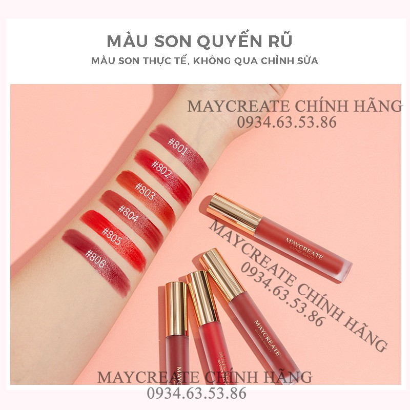 Son Kem Siêu Lì Mịn Môi Maycreate Hàng Nội Địa Trung. | BigBuy360 - bigbuy360.vn