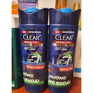 Dầu gội Clear Men mát lạnh bạc hà 140g