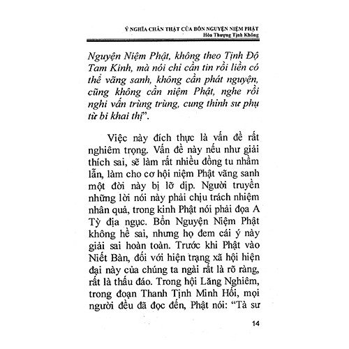 Sách - Ý Nghĩa Chân Thật Của Bổn Nguyện Niệm Phật - Hòa Thượng Tịnh Không