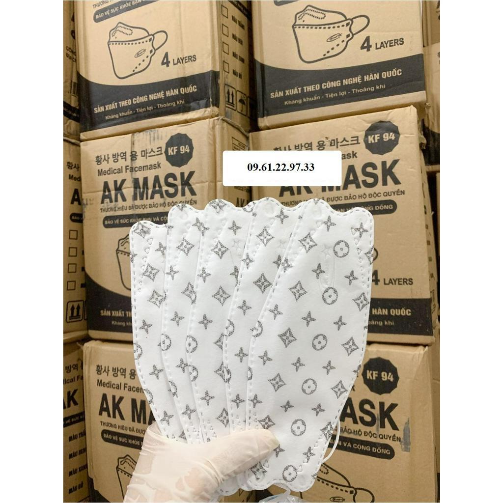 [1THÙNG 300 CÁI] 30 GÓI Khẩu Trang KF94 Màu ĐEN,TRẮNG,TRẮNG LV,HỒNG,XANH,XÁM,VÀNG Phong Cách Hàn Quốc-4 Lớp Kháng Khuẩn