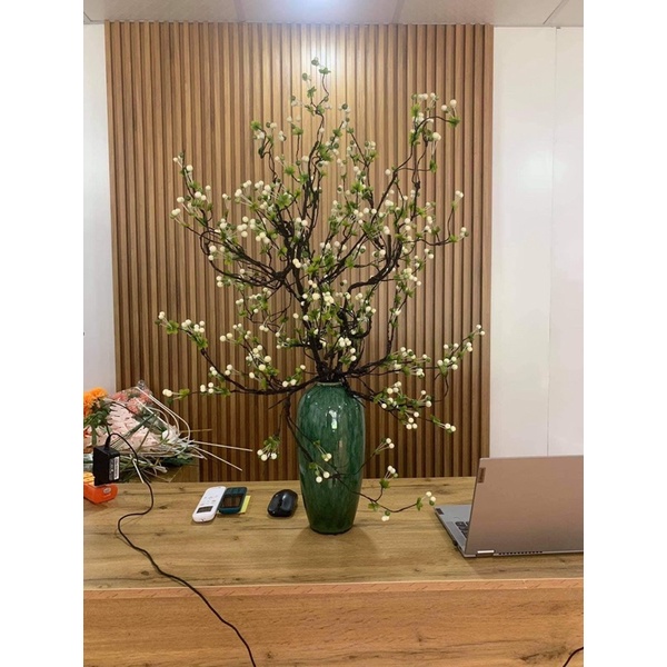 Hoa giả - Cành cherry - Cành đào đông cổ  trang trí bình hoa sự kiện cửa hàng loại đẹp