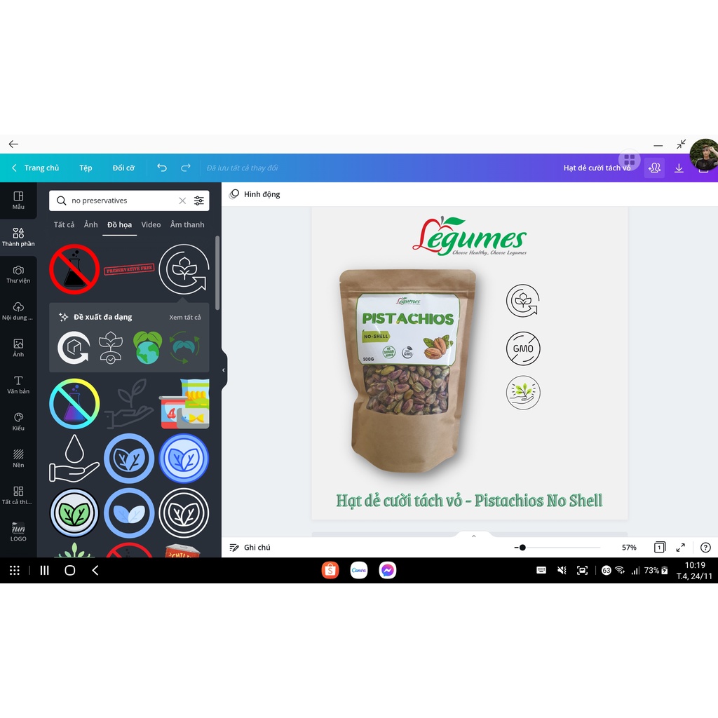 Hạt hạnh nhân Mỹ tươi (chưa rang) - Raw Almond 500g