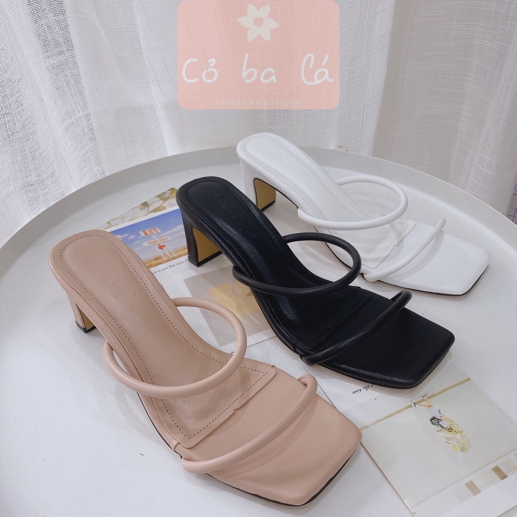 DÉP CAO GÓT COBALA SHOES - GUỐC NỮ THỜI TRANG QUAI MÃNH - GÓT THỜI TRANG 5 PHÂN - D20076900