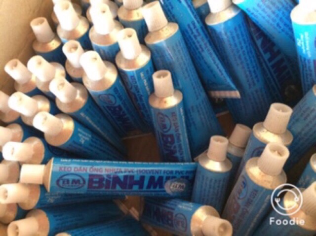 Keo dán ống nhựa bình minh dang tuýp