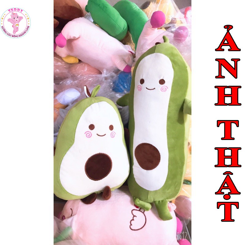 Gấu Bông Hình Trái Bơ Tròn Size 40Cm Chất Liệu Vải Bông Cao Cấp Xuất Siêu Thị Siêu Bền Đẹp