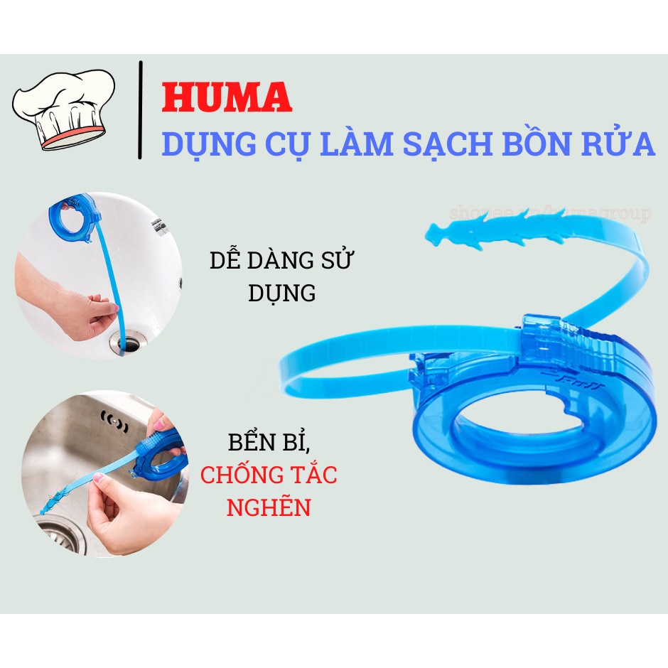 Dụng Cụ Lấy Rác Làm Sạch Cống Bồn Rửa Bát, Vệ Sinh Đường Ống Nước - HM25