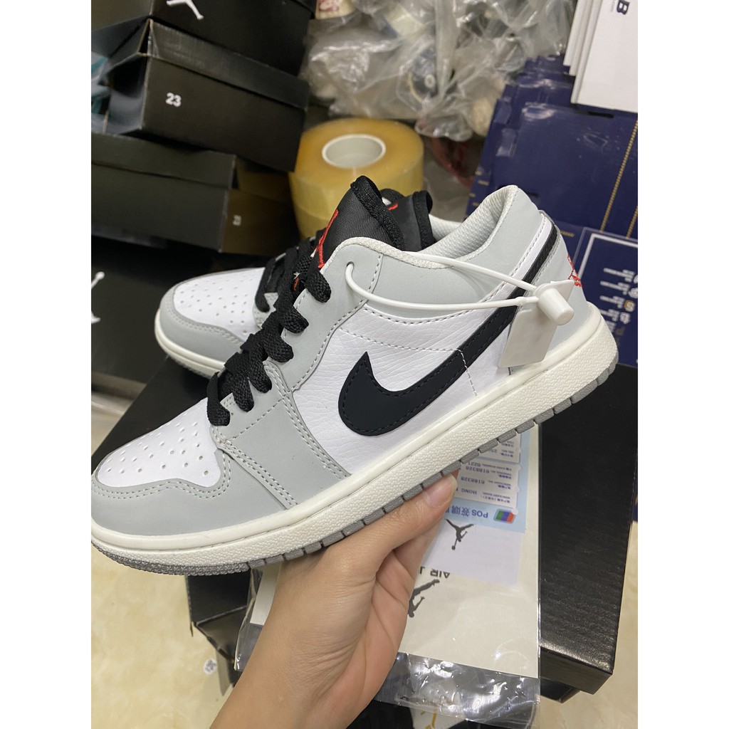 [ Mã JD10 - FREE SHIP ] giày thể thao nam nữ xám trắng - Tặng hộp, bill 0đ
