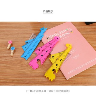 sét thước kẻ eke  4 chi tiết