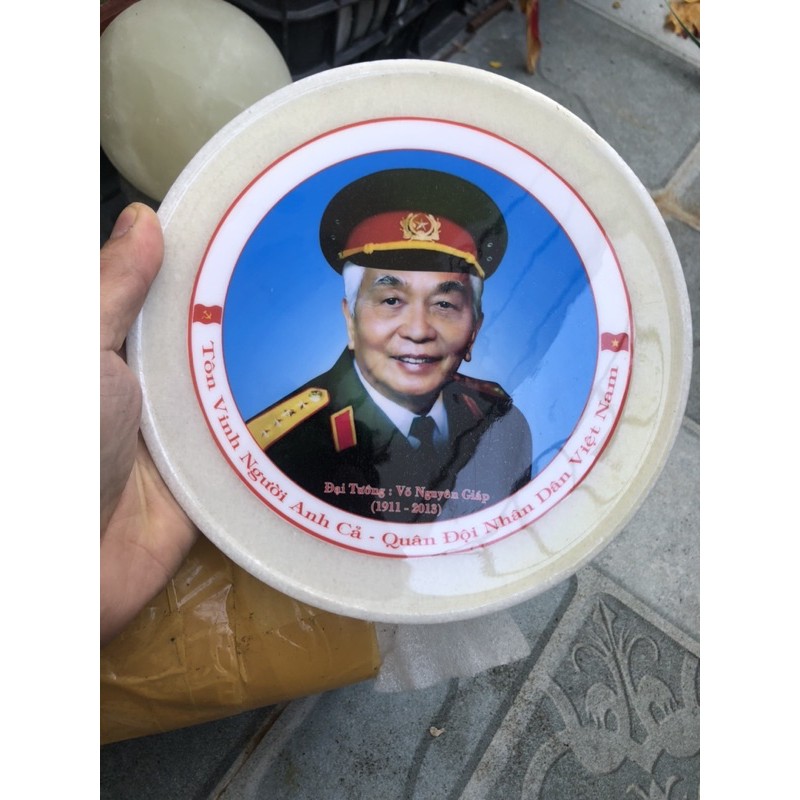 Đĩa in hình bác giáp 22 cm HANMYNGHE