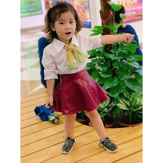 Chân Váy Da Bé Gái Siêu Chất