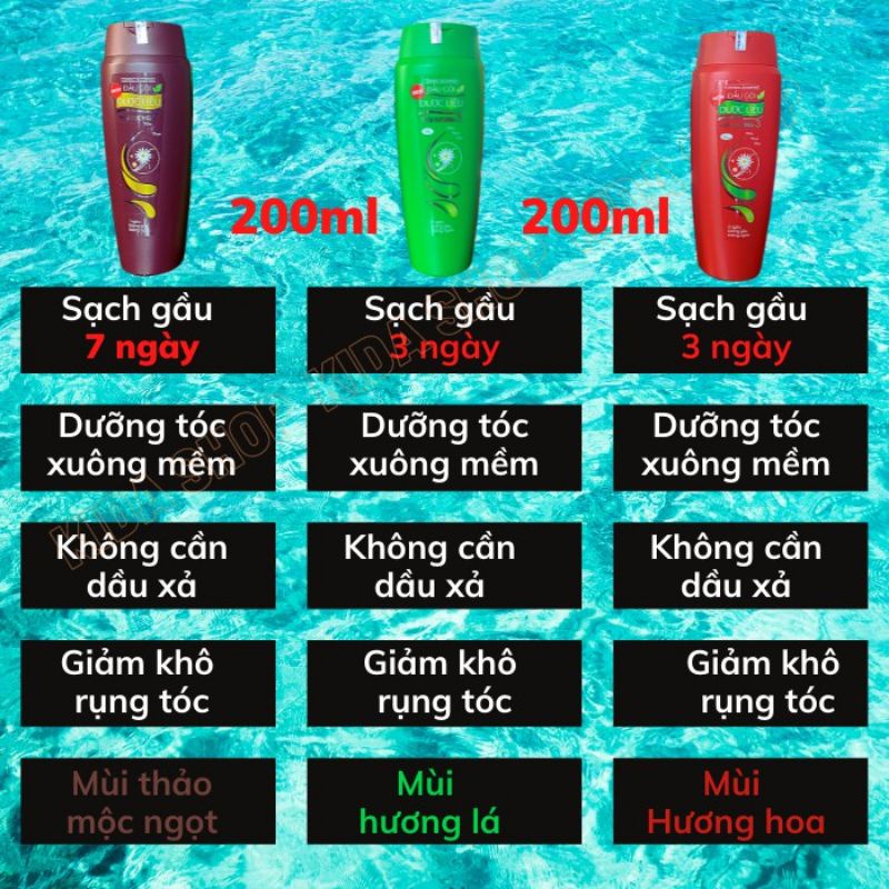 Dầu Gội  Dược Liệu Thái Dương 3  Chiết Xuất Tự Nhiên Hết Gàu,Sạch Bụi, Nhờn,Thoáng  Mát Trên Da Đầu,Mùi Hương Tự