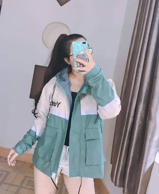Áo khoác kaki form rộng túi hộp Yoeto (HÌNH THẬT)- KA25 - MUA NGAY