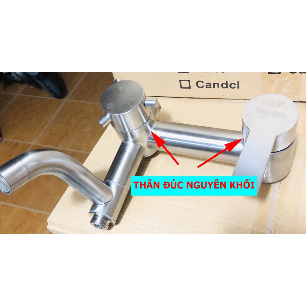 Sen Cây Tắm Đứng MAS nóng lạnh chất liệu inox 304 rẻ nhất HCM