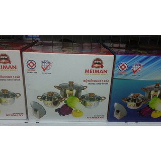 Bộ nồi inox MEIMAN B31D