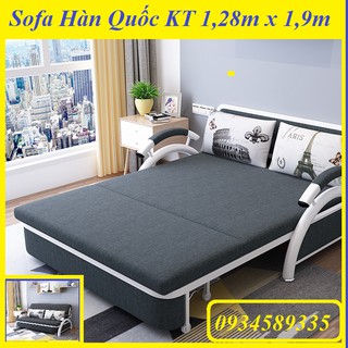 Giường Sofa Thông Minh, Đa Năng Korea, Giường Sofa Sang Trọng Đẳng Cấp Gấp Gọn Thành Ghế KT 128cm x 190cm