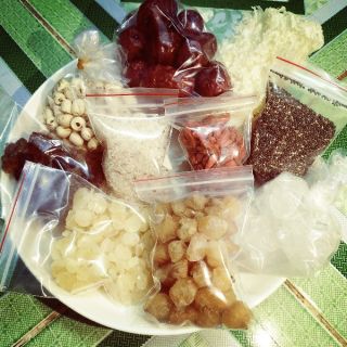 Chè dưỡng nhan - các nguyên liệu tự chọn