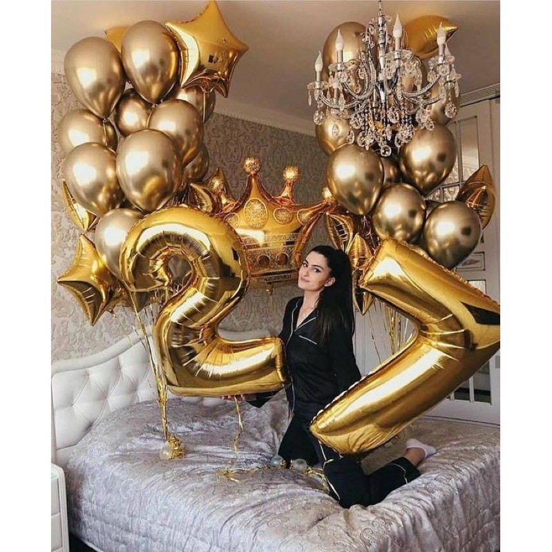 Bóng số size to 70cm trang trí sinh nhật