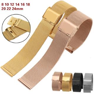 Dây đồng hồ bằng thép không gỉ 0.44 8mm 10mm 12mm 14mm 16mm 18mm 20mm 22 24mm