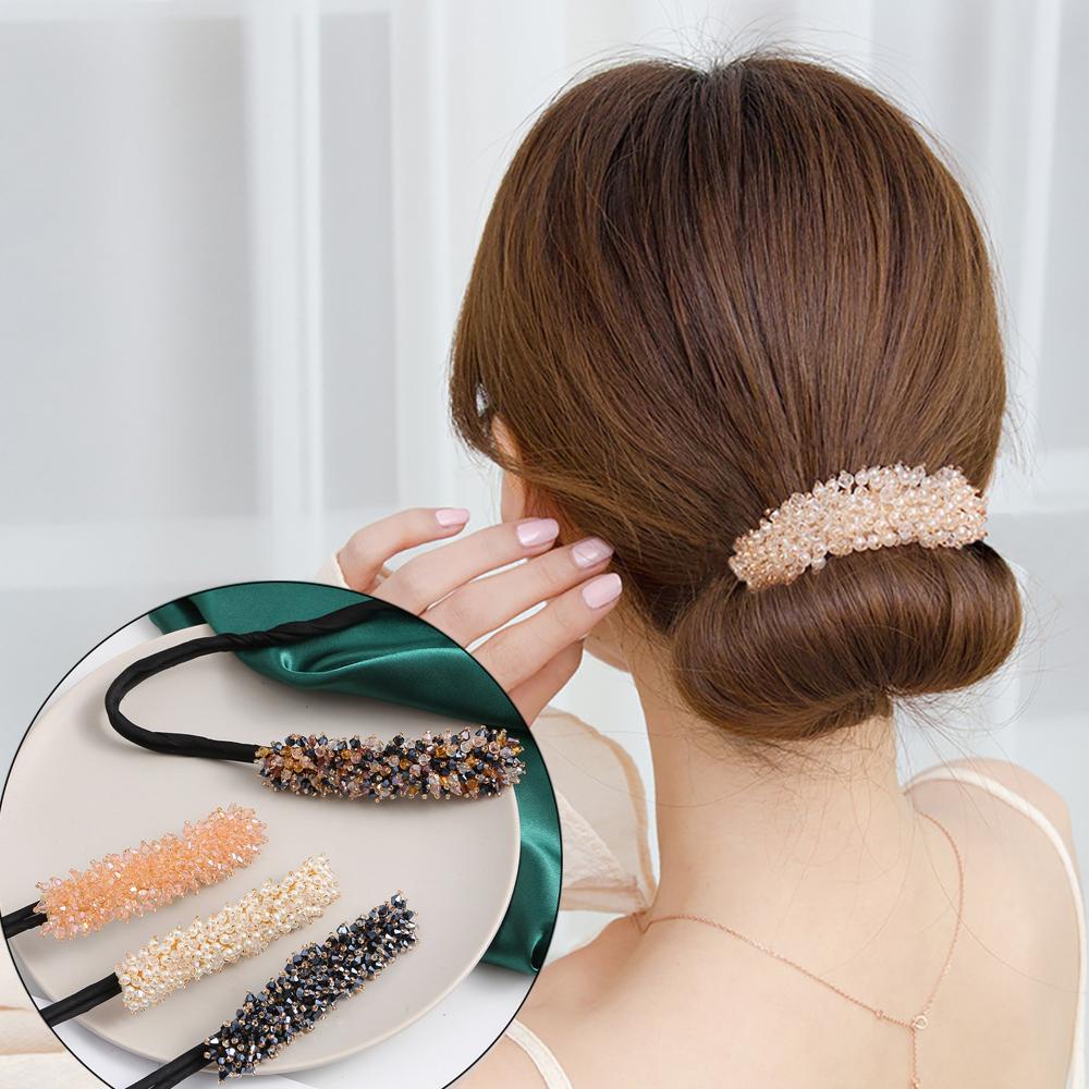 OCEANMAP Dụng Cụ Uốn Tóc Đính Đá Thủy Tinh Tinh Tinh Tế