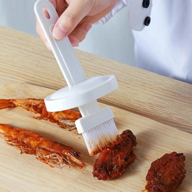 1 chai đựng dầu ăn bằng silicone kèm cọ phết dầu nướng BBQ
