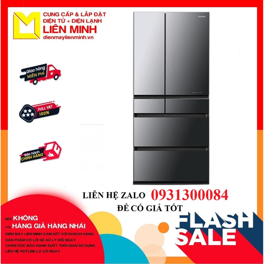 Tủ lạnh Panasonic Inverter 642 lít NR-F654GT-X2 (GIÁ LIÊN HỆ) - GIAO HÀNG MIỄN PHÍ HCM