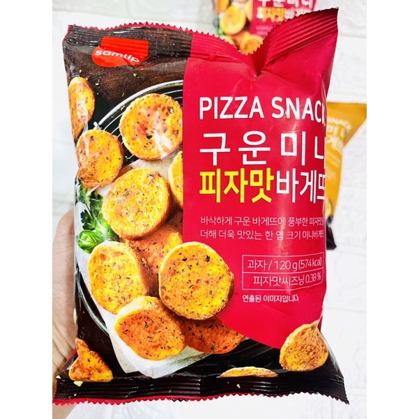 Snack Bánh Mì Bơ Tỏi &amp; Pizza Hàn Quốc 120g
