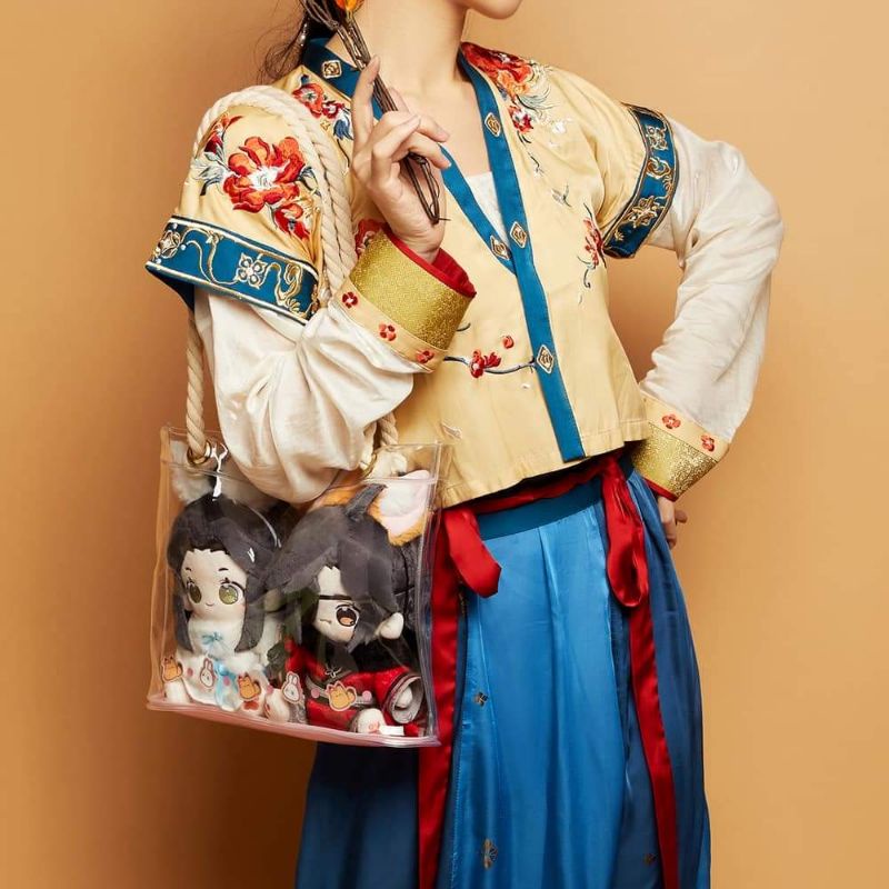 Túi itabag PVC Thiên Quan Tứ Phúc trong suốt, chính hãng Bilibili