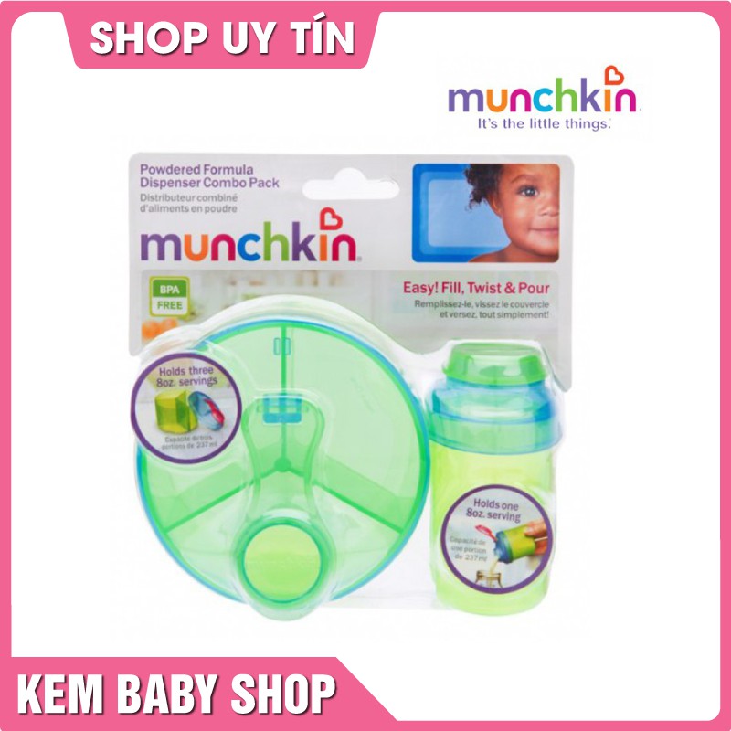 Bộ 2 hộp chia sữa bột Munchkin cho bé