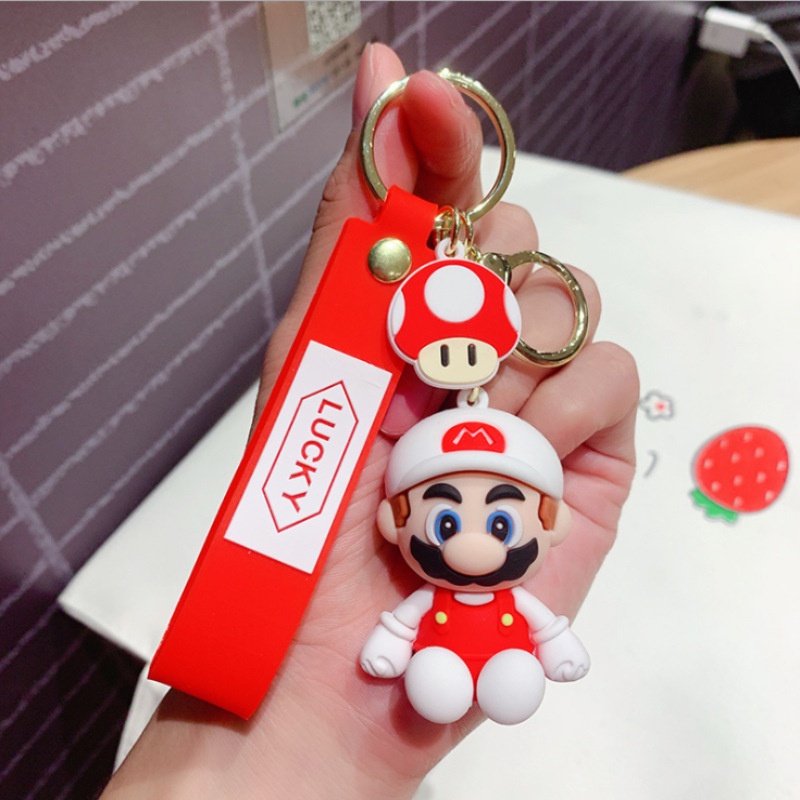 Móc khóa hình nhân vật game Mario dễ thương