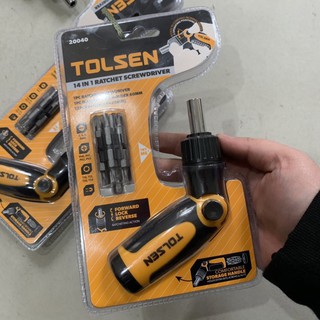 Bộ tua vít tự động 14 mũi tolsen 20040