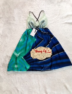 Đầm lụa satin sale 75k