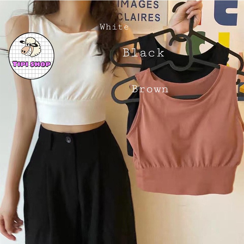 Áo Bra Trơn Thun Cotton 3 Lỗ