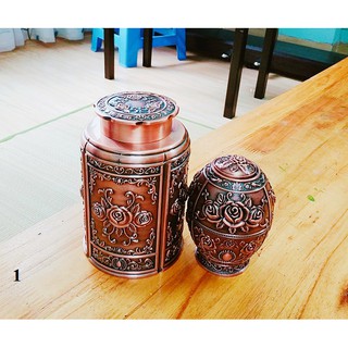 HỘP ĐỰNG TRÀ VÀ LỌ ĐỰNG TĂM PHONG CÁCH HOÀNG GIA