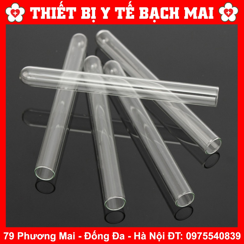 Ống Nghiệm Thủy Tinh Dùng Trong Thí Nghiệm Các Cỡ [10 Ống]